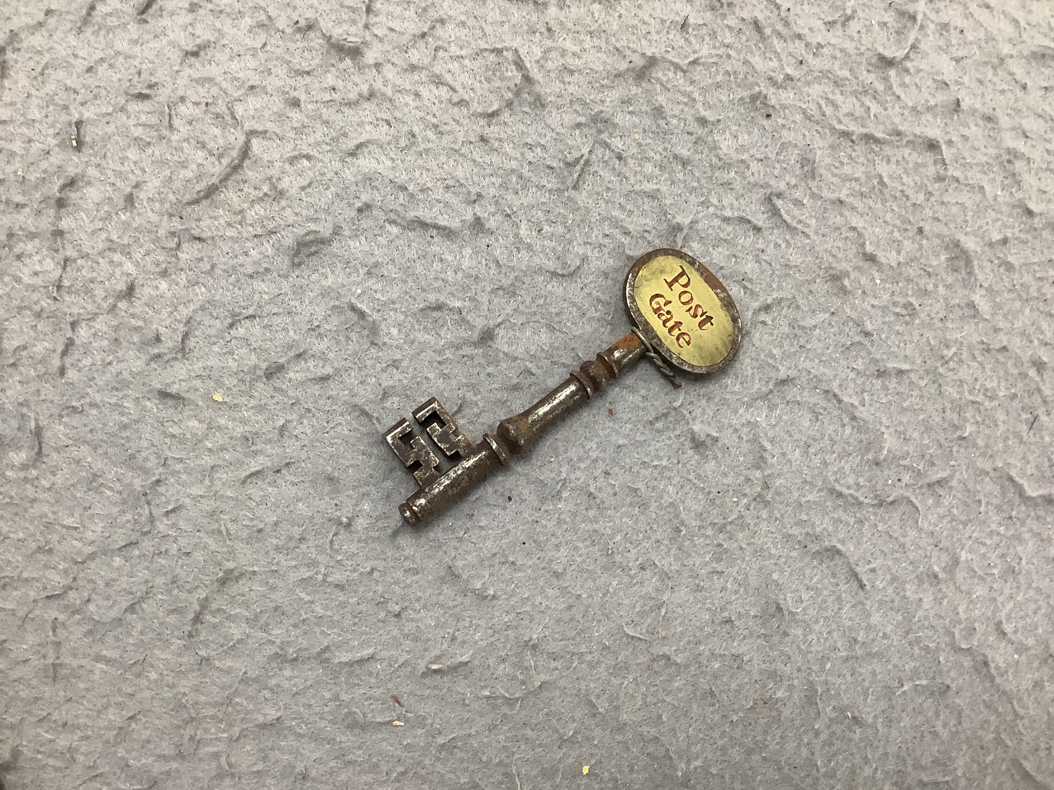 A large collection of antique keys